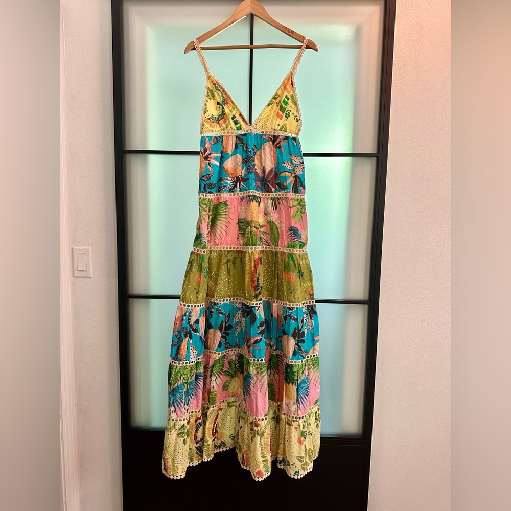 FARM RIO Colorful Birds Maxi Dress - Picture 2 of 6